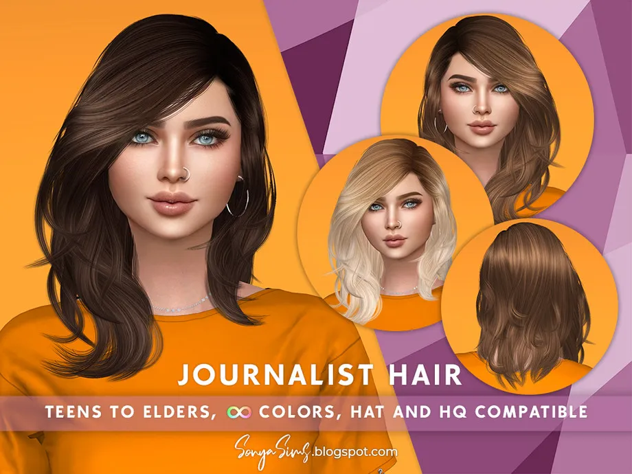 SonyaSims Journalist Hair (Early Access on Patreon)