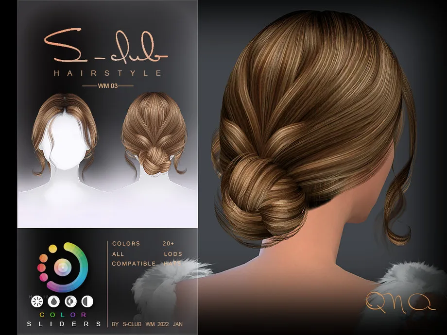 Elegante bun hairstyles (ANA) by S-Club