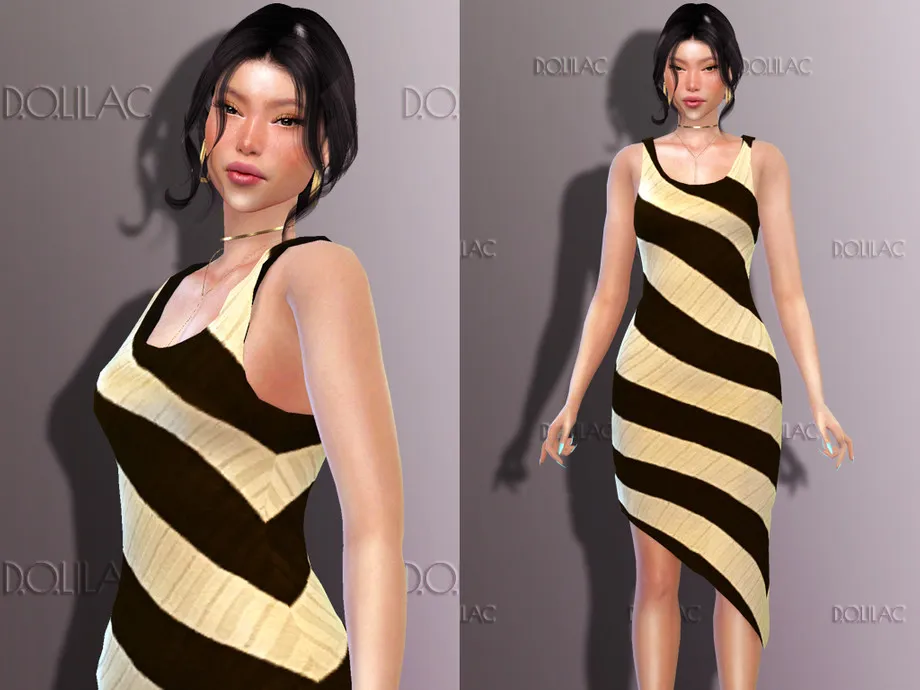 Asymmetric Dress DO264