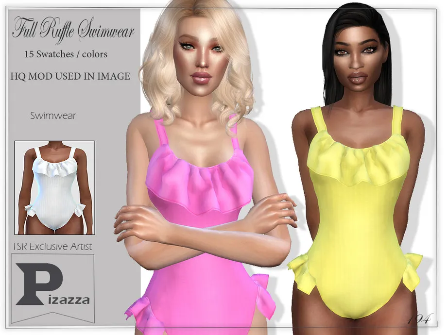 Full Ruffle Swimwear