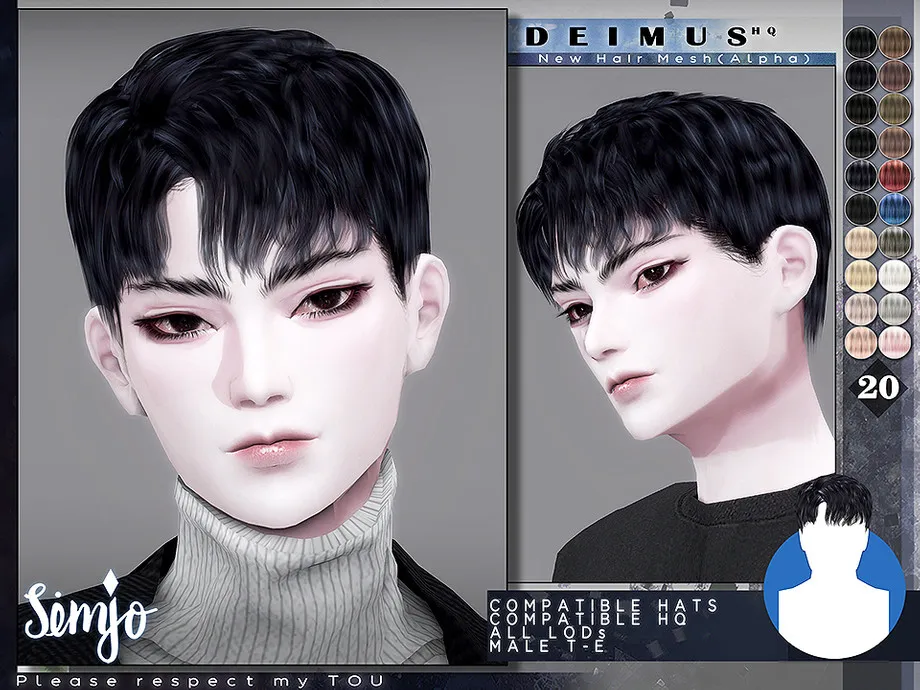 TS4 Male Hairstyle_Deimus