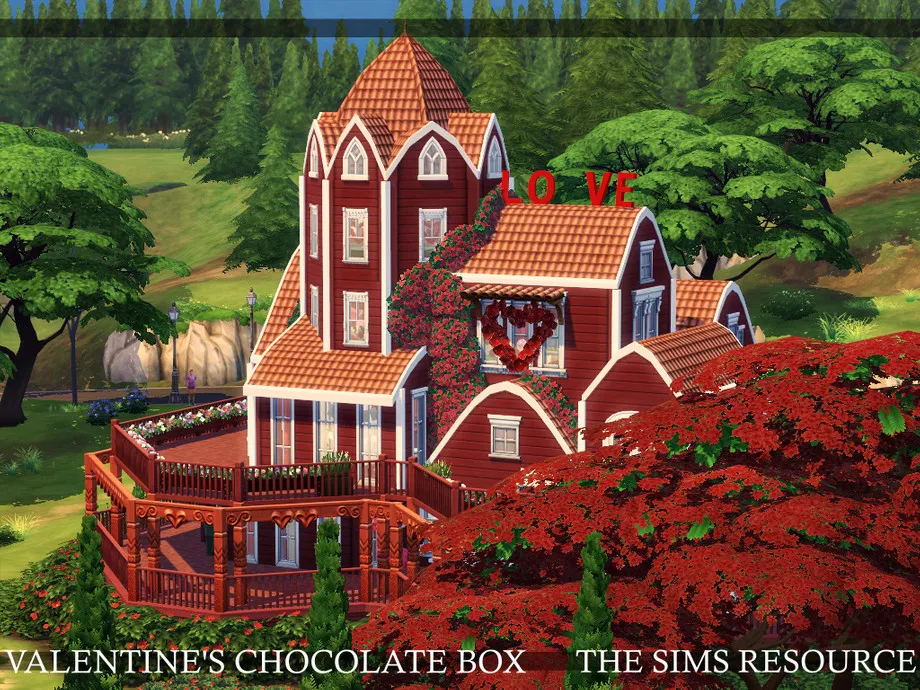 Valentine's Chocolate Box House | CC only TSR