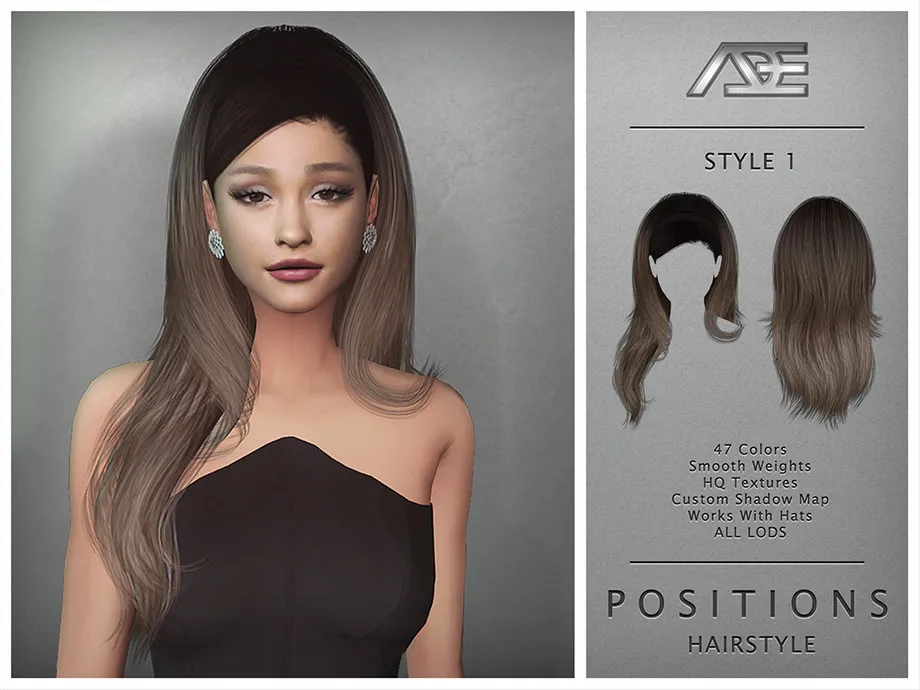 Ade - Positions Style 1 (Hairstyle)
