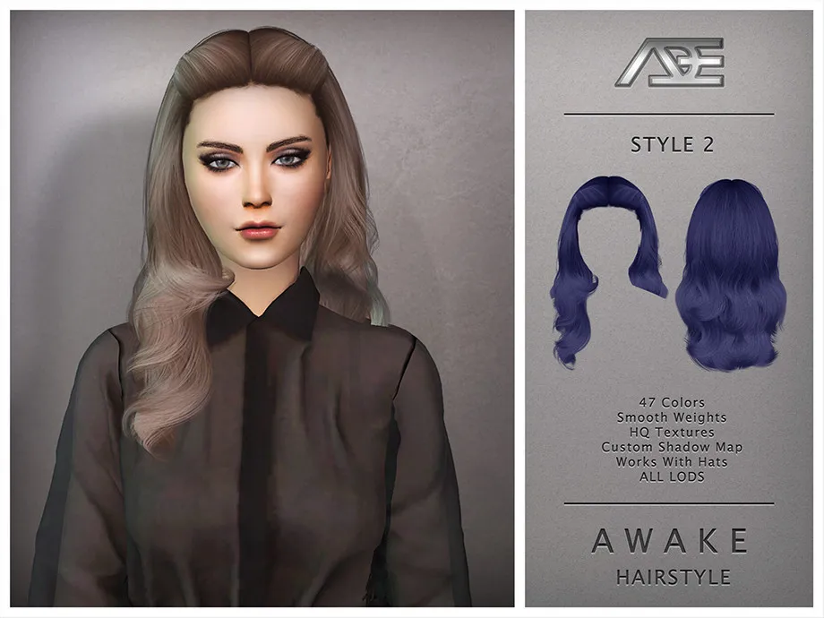Ade - Awake Style 2 (Hairstyle)