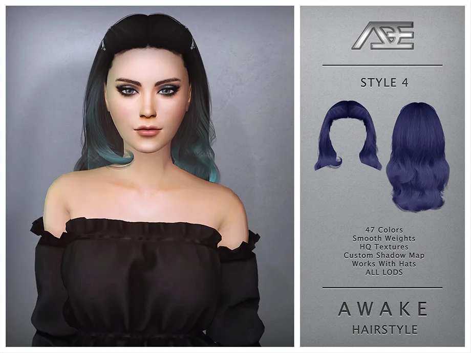 Ade - Awake Style 4 (Hairstyle)