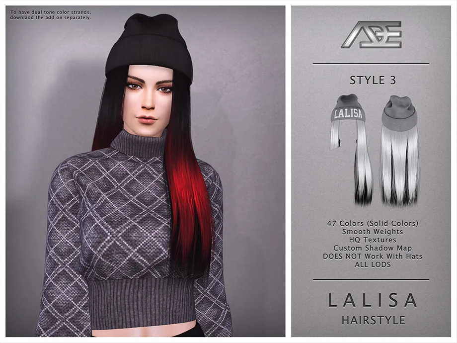 Ade - Lalisa Style 3 (Hairstyle)