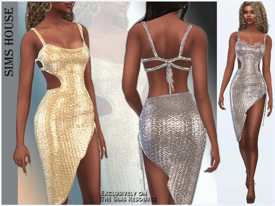 Women's shiny short dress