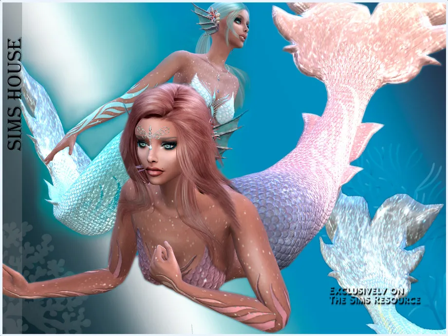 Mermaid tail striped