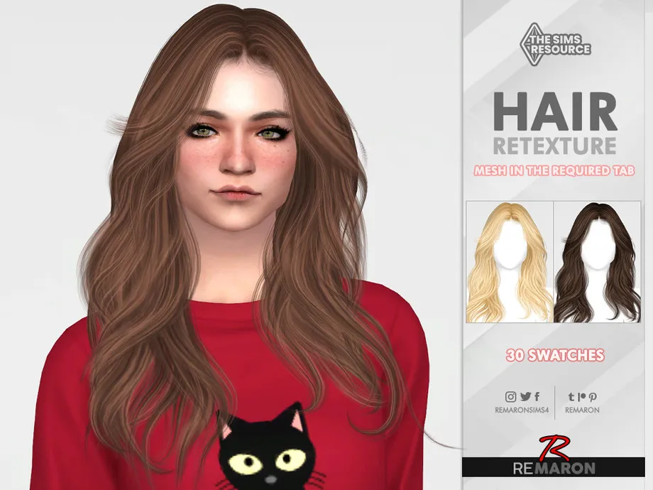 Monika Hair Retexture Mesh Needed