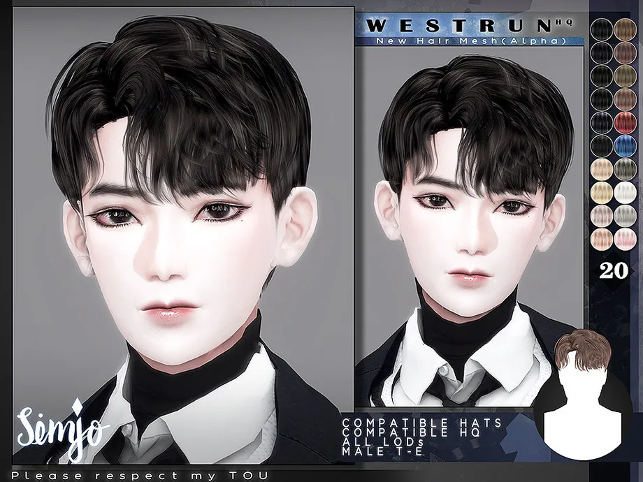 TS4 Male Hairstyle_Westrun