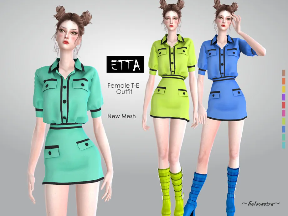 ETTA - Button Up Mini Dress