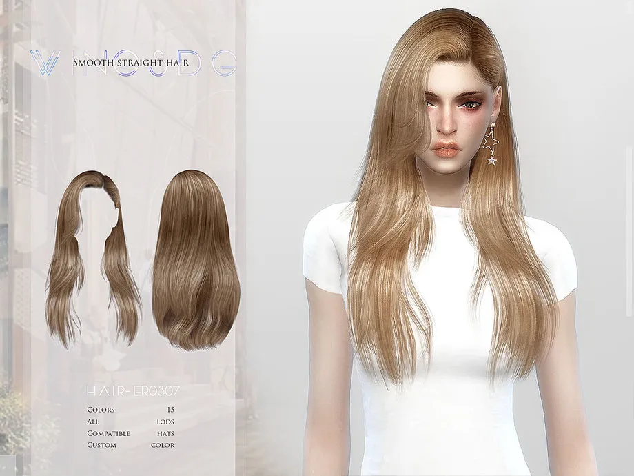 WINGS-ER0307-Smooth straight hair