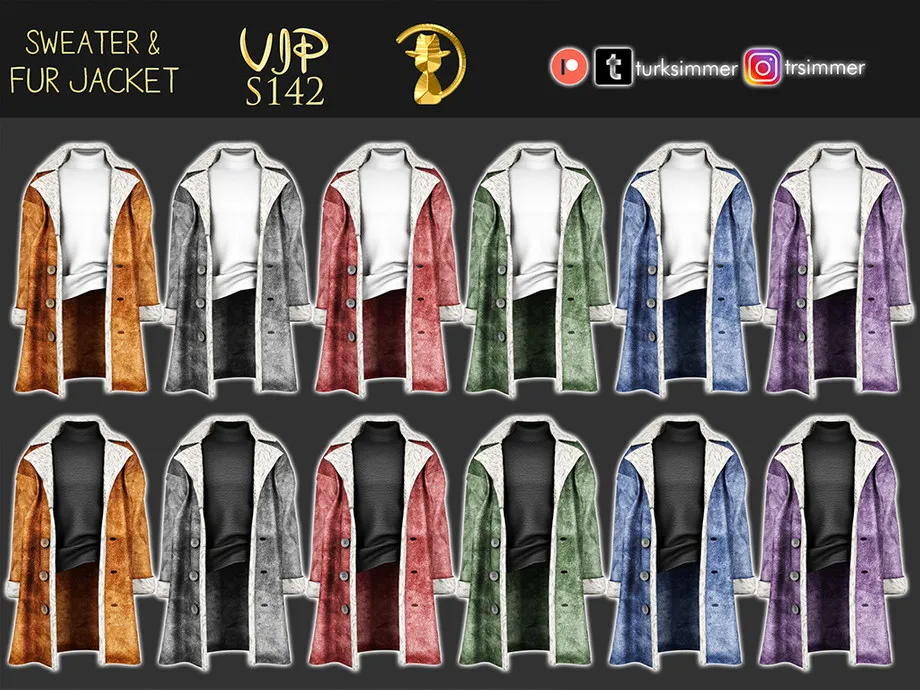 [PATREON] (Early Access) Sweater & Fur Jacket S142