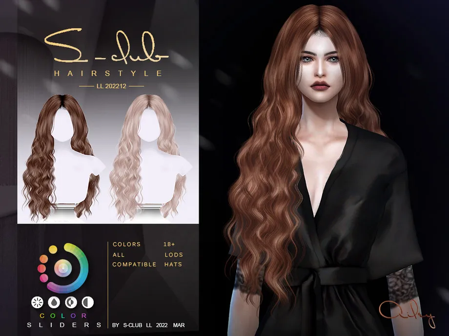 Wavy Long hairstyle(Ailey II) by S-Club