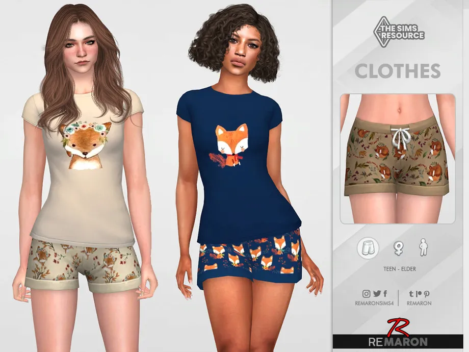 PJ Fox Shorts 01 for Female