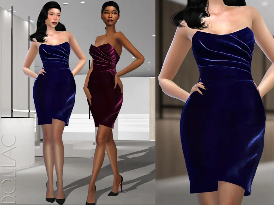Velvet Midi Dress DO317