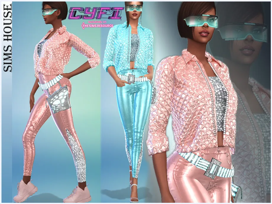 Women's futuristic pants