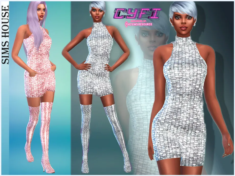 Short metallic dress