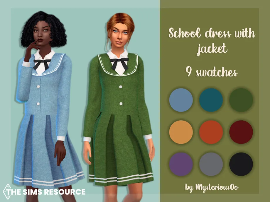 School dress with jacket