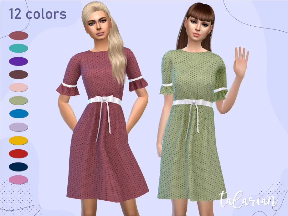 Amelia [bow and ruffle dress]