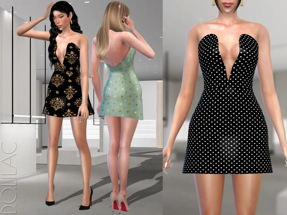 Strapless Mini Dress DO364