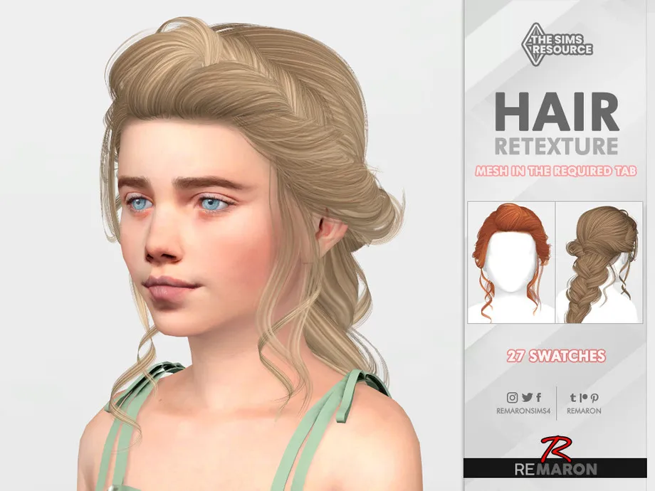 Wedding Child Hair Retexture Mesh Needed