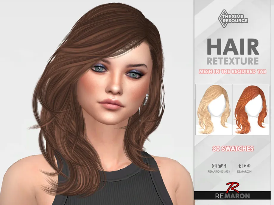 Journalist Hair Retexture Mesh Needed