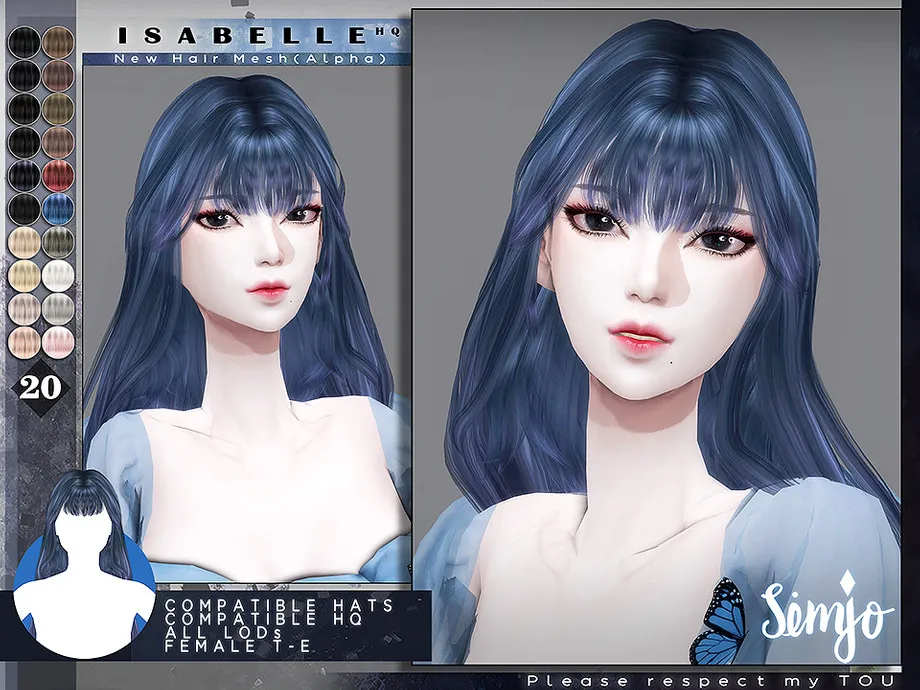 TS4 Female Hairstyle_Isabelle