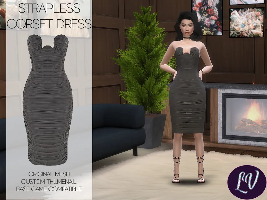 CINDY - SHADOW CORSET DRESS