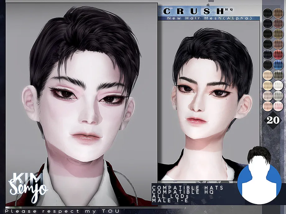 TS4 Male Hairstyle_Crush