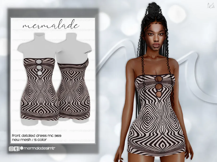 Front Detailed Dress MC369