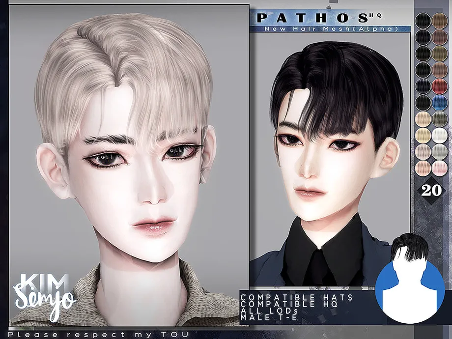 TS4 Male Hairstyle_Pathos