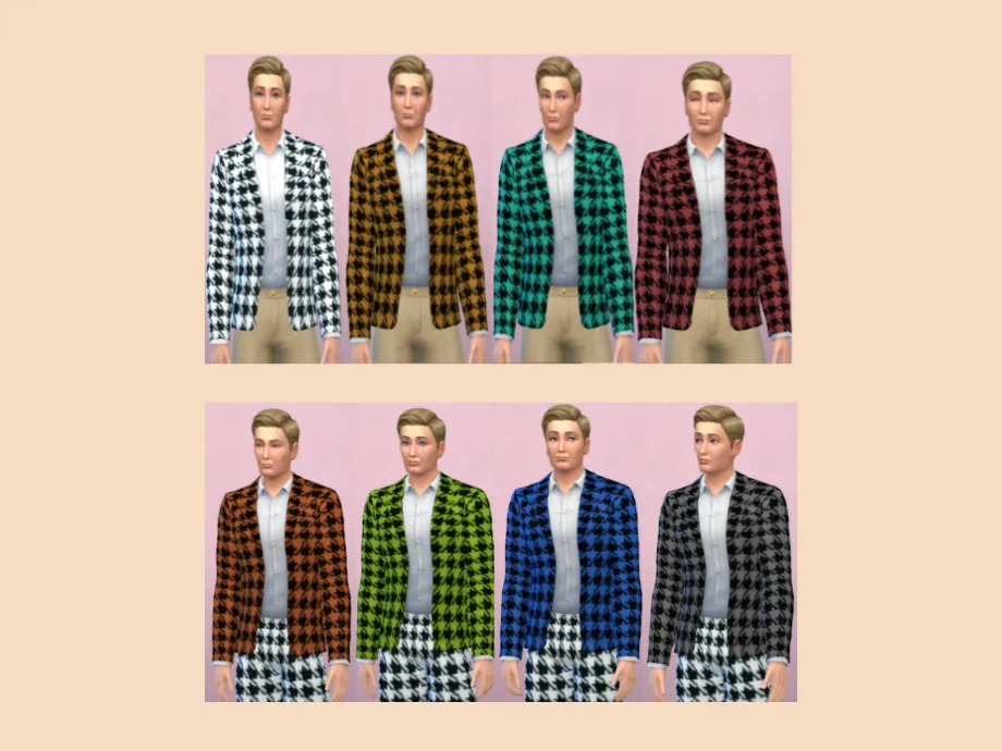 ws Man Suit Houndstooth - RC