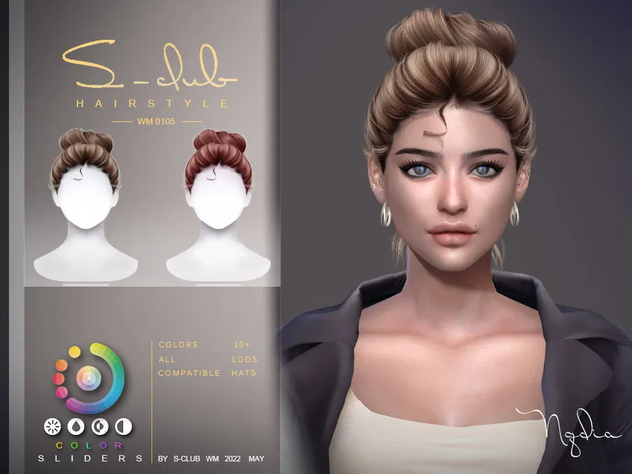 Updo hairstyle for female by S-CLUB