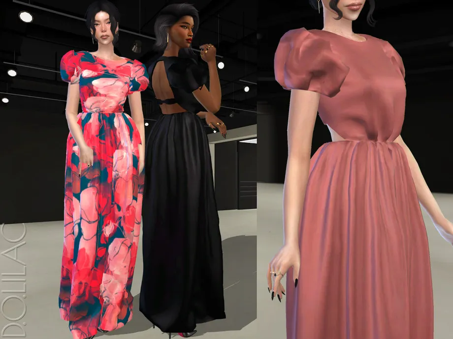 Silk Maxi Dress DO390