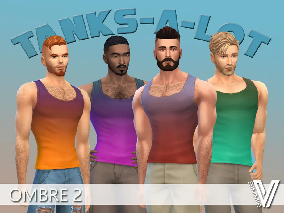 Ombre Dyed Tank Tops v2