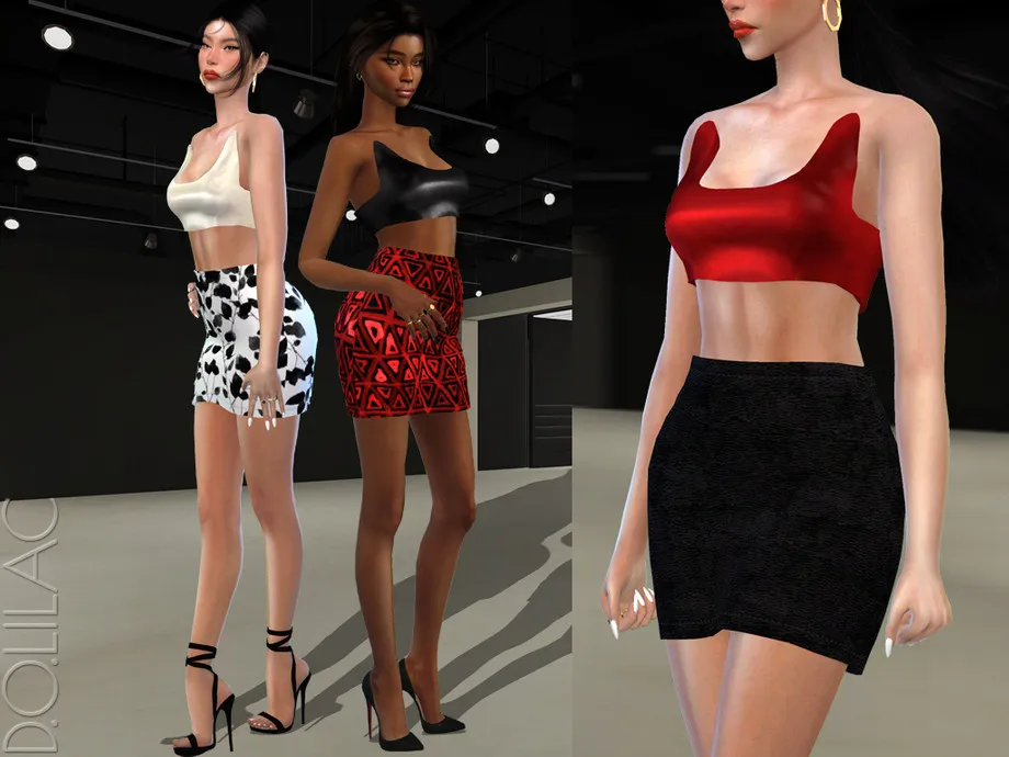 Print Skirt [SET] DO406