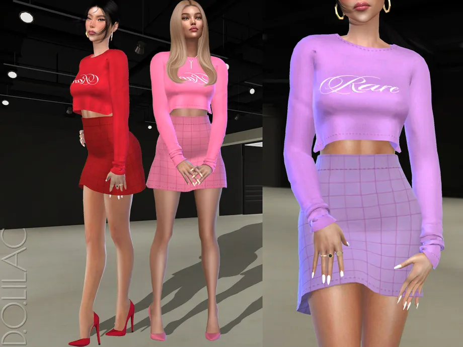 Plaid Skirt [SET] DO408