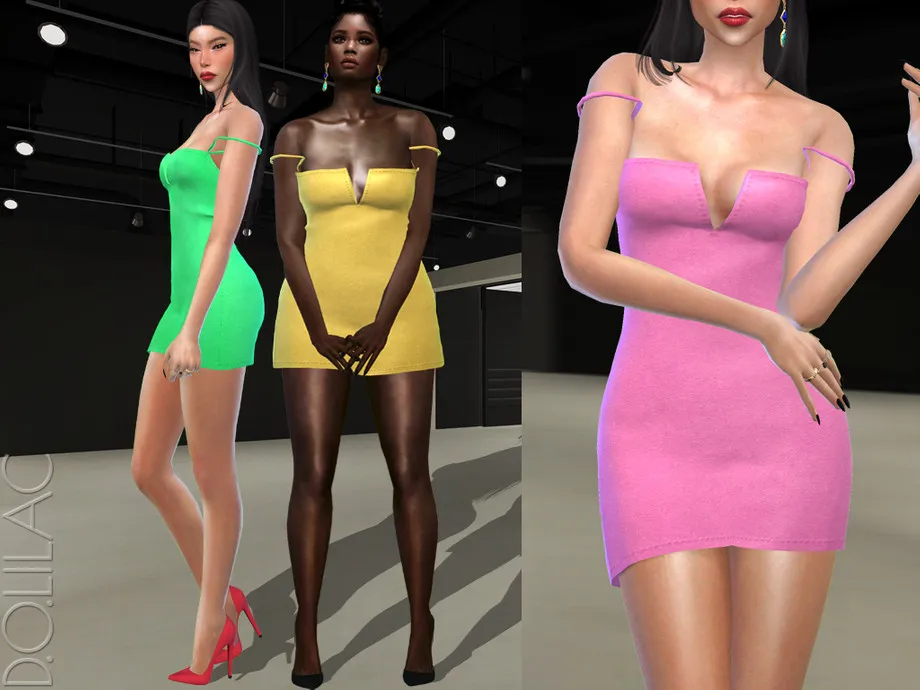 Off Shoulder Mini Dress DO411