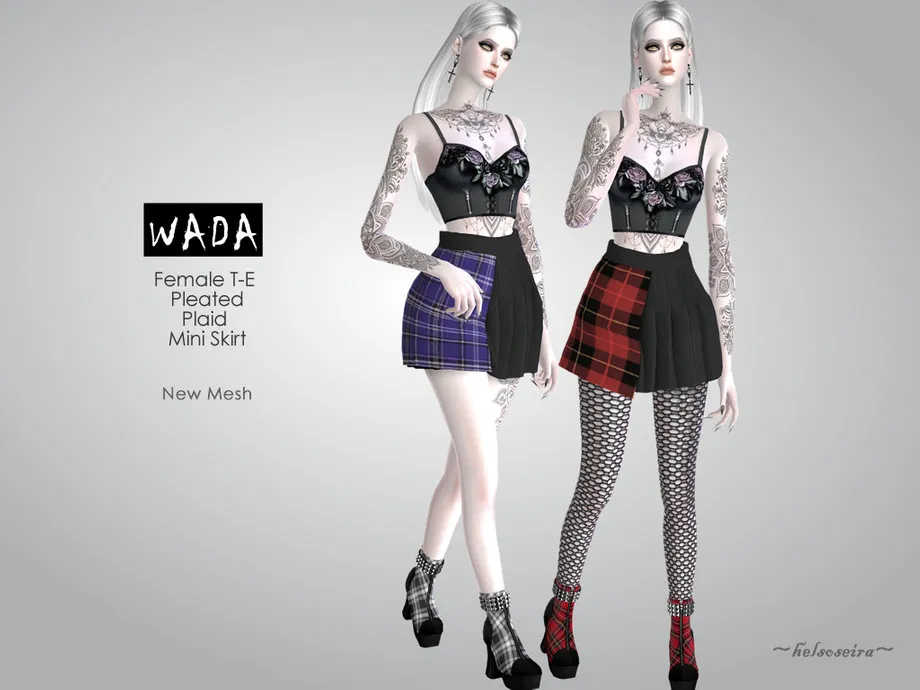 WADA - Pleated Mini Skirt