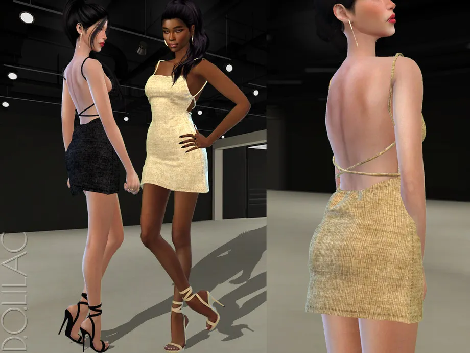 Backless Mini Dress DO424