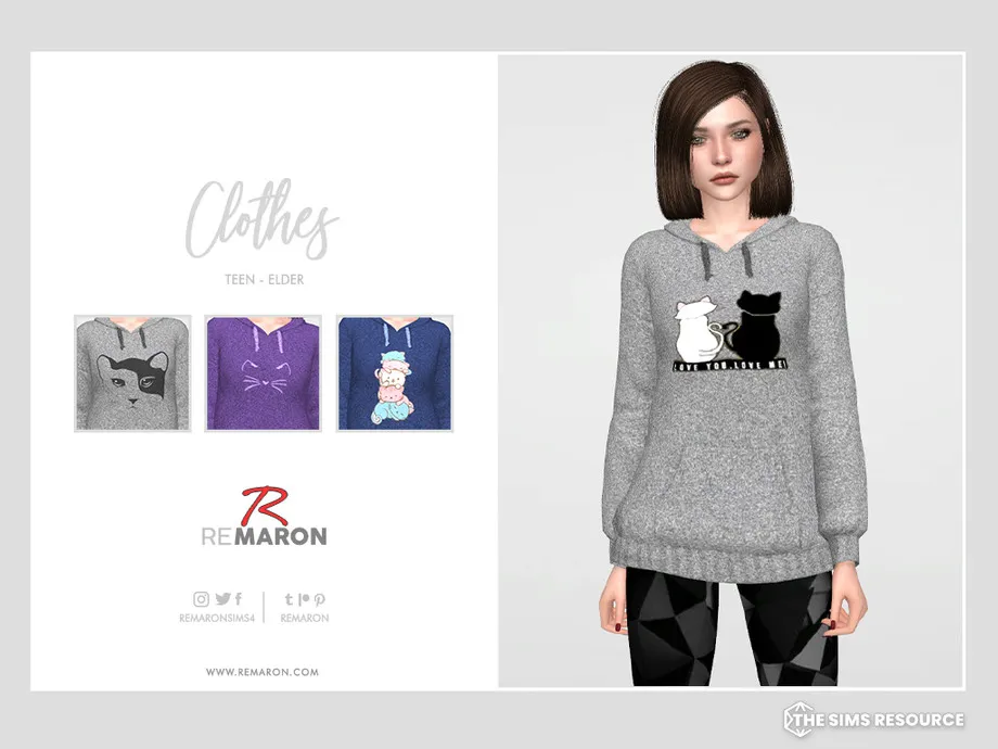 Cute Hoodies for female Sim