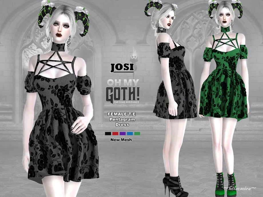 Oh My Goth - JOSI - Pentagram Dress