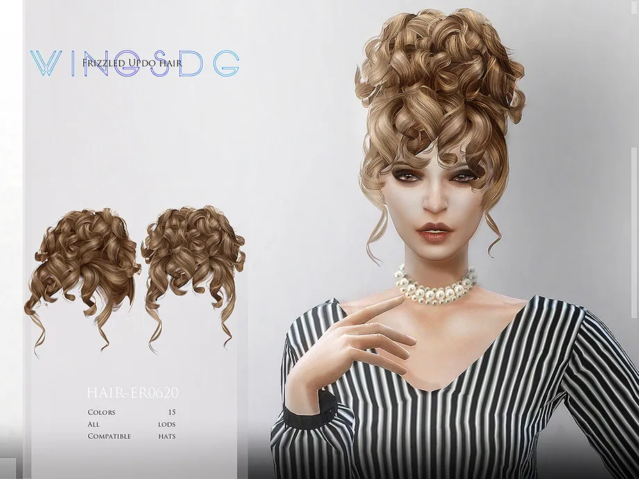 WINGS-ER0620-Frizzled Updo hair
