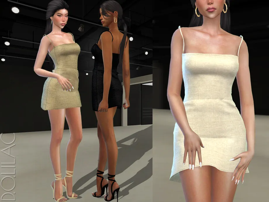 Linen Mini Dress DO455