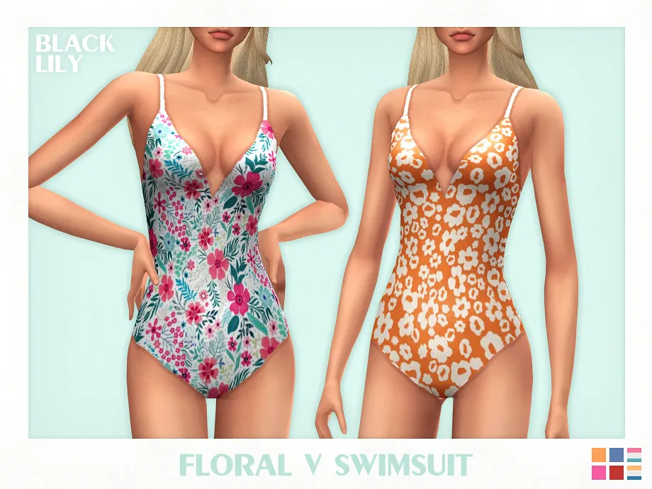 Floral V Swimsuit