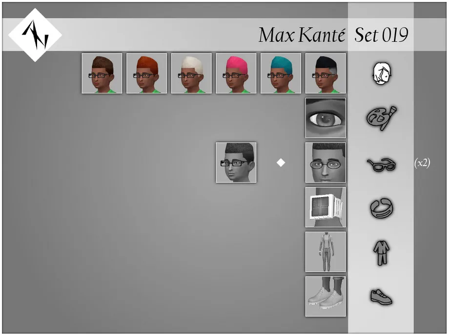 Max Kante - Set019 - Hair - EA