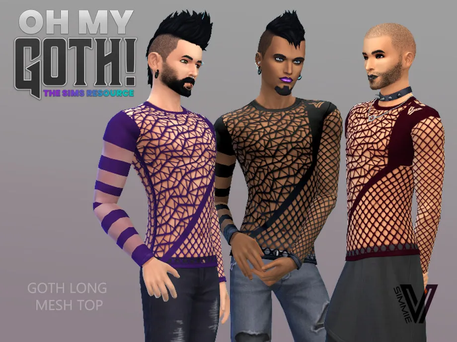 Oh My Goth Long Mesh Top