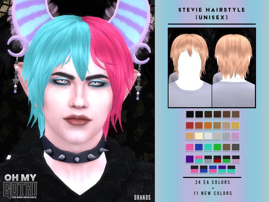 Oh My Goth! - Stevie Hairstyle (Unisex)