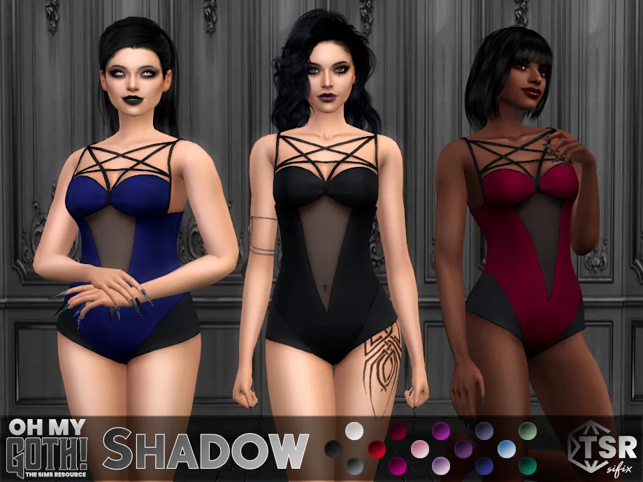 Oh My Goth - Shadow Swimsuit